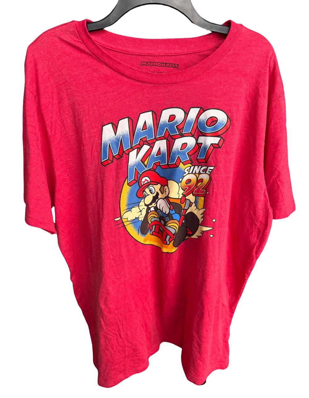 Mario Kart Graphic T-Shirt Men’s XXL Red Short Sleeve Nintendo Racing
